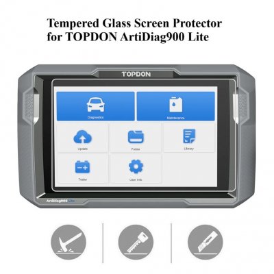 Tempered Glass Screen Protector for TOPDON ArtiDiag900 Lite